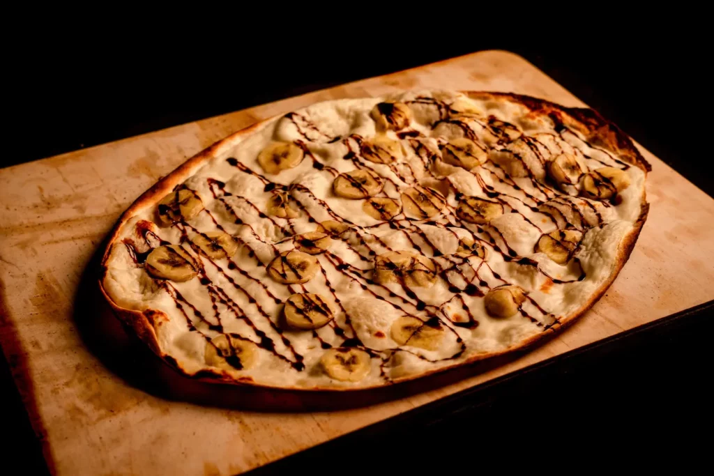 Tarte Flambée Banane Chocolat | Cigoflam's | Food Truck l Tarte Flambée | Alsace