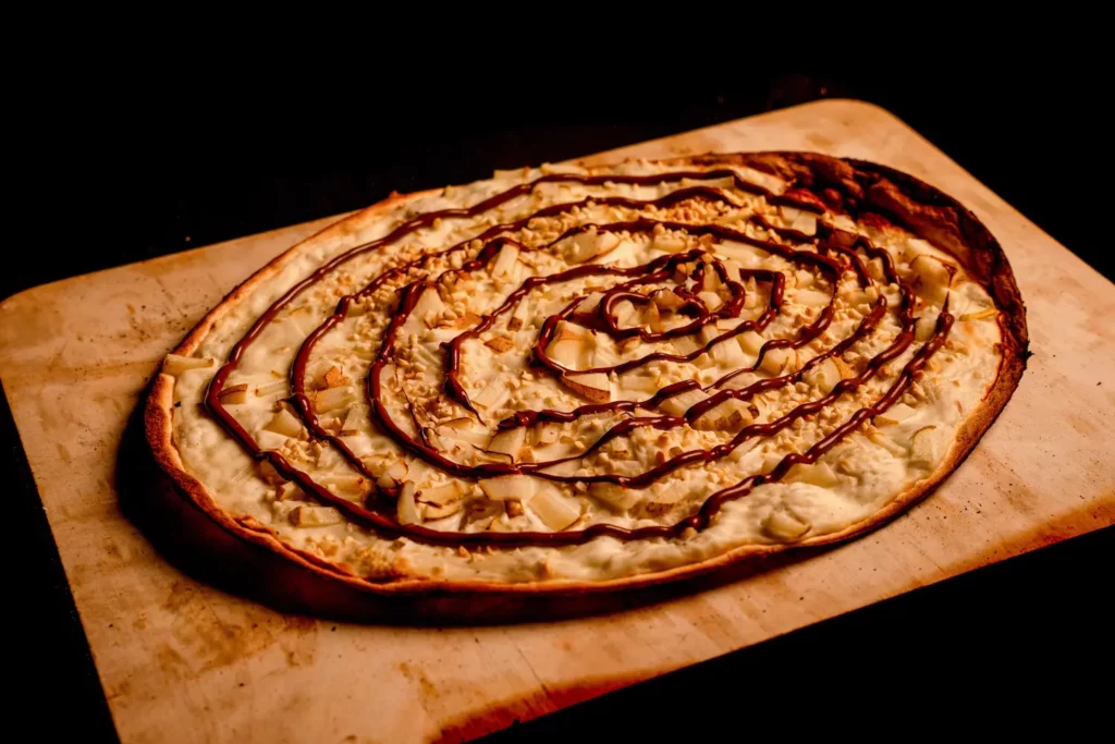 Tarte Flambée Poire Nutella | Cigoflam's | Food Truck l Tarte Flambée | Alsace